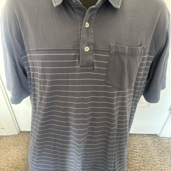 bolle Other - Men’s used Bolle golf polo shirt size XL pocket grey striped Pre own items are a
